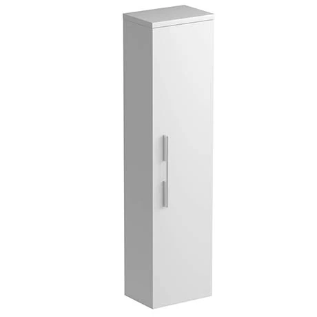 Tissino Angelo 1400mm Wall Hung Side Unit - Gloss White 1 Tissino Angelo 1400mm Wall Hung Side Unit - Gloss White