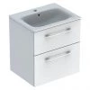 Geberit Selnova Square S 600mm White Wall Hung 2-Drawer Vanity Unit
