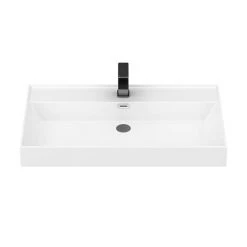 Arezzo Countertop Basin Unit - Gloss White with Black Frame - 1000mm inc. Basin 7 Arezzo Countertop Basin Unit - Gloss White with Black Frame - 1000mm inc. Basin -White Bathroom Furniture Shop AZ10WB2D d3 460