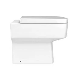 Brooklyn White Gloss Combined Two-In-One Wash Basin, Toilet & Flush Plate (500mm wide x 300mm) 11 Brooklyn White Gloss Combined Two-In-One Wash Basin, Toilet & Flush Plate (500mm wide x 300mm) -White Bathroom Furniture Shop BRKCOMBWC d6 460