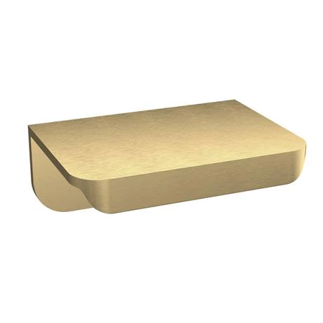 Brooklyn 1000 Gloss White Round Semi-Recessed Combination Unit w. Brushed Brass Handles + Flush 3 Brooklyn 1000 Gloss White Round Semi-Recessed Combination Unit w. Brushed Brass Handles + Flush - Image 3