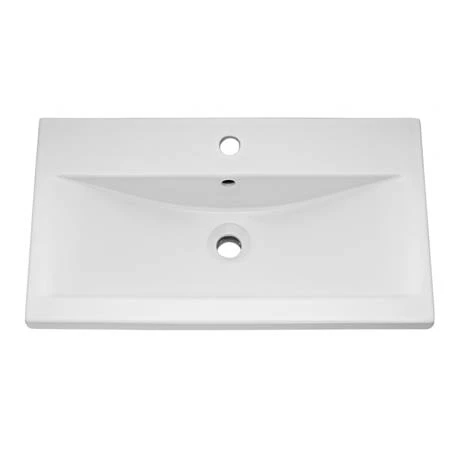 Brooklyn 800mm Gloss White 2 Door Wall Hung Vanity Unit 2 Brooklyn 800mm Gloss White 2 Door Wall Hung Vanity Unit - Image 2