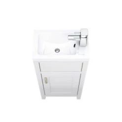 Chatsworth Traditional White Small Vanity - 400mm Wide 9 Chatsworth Traditional White Small Vanity - 400mm Wide -White Bathroom Furniture Shop C400WHT n d1 460