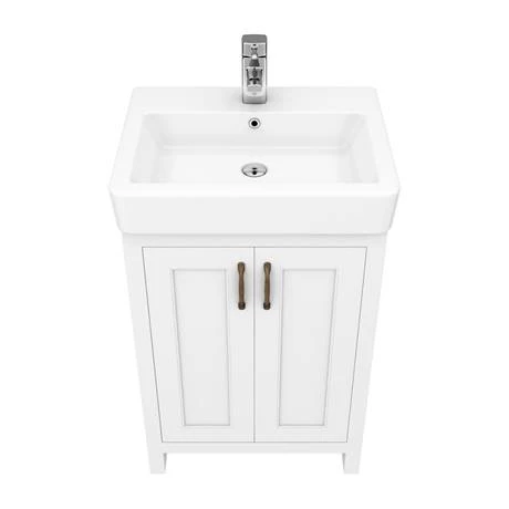 Chatsworth Traditional White Vanity - 560mm Wide 5 Chatsworth Traditional White Vanity - 560mm Wide - Image 5