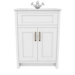 Chatsworth White 610mm Vanity with White Marble Basin Top 8 Chatsworth White 610mm Vanity with White Marble Basin Top -White Bathroom Furniture Shop C610WHT WHT n d2 460