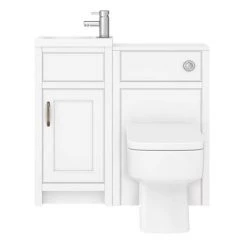 Chatsworth Traditional Cloakroom Vanity Unit Suite - White 9 Chatsworth Traditional Cloakroom Vanity Unit Suite - White -White Bathroom Furniture Shop C900WHT n d1 460