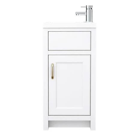 Chatsworth Traditional Cloakroom Vanity Unit Suite - White 6 Chatsworth Traditional Cloakroom Vanity Unit Suite - White - Image 6