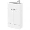 Hudson Reed Fusion Gloss White 505x260mm Compact Vanity Unit & Basin