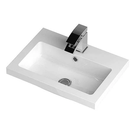 Hudson Reed Fusion Gloss White 505x360mm Vanity Unit & Basin 2 Hudson Reed Fusion Gloss White 505x360mm Vanity Unit & Basin - Image 2
