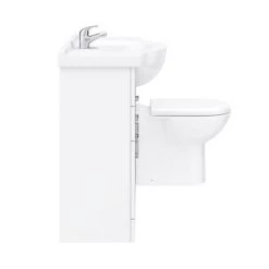 Cove 1320mm Vanity Unit Suite + Tap (High Gloss White - Depth 330mm) 11 Cove 1320mm Vanity Unit Suite + Tap (High Gloss White - Depth 330mm) -White Bathroom Furniture Shop CV1320BST D6 460 1