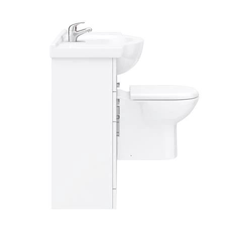 Cove 1320mm Vanity Unit Suite + Tap (High Gloss White - Depth 330mm) 6 Cove 1320mm Vanity Unit Suite + Tap (High Gloss White - Depth 330mm) - Image 6