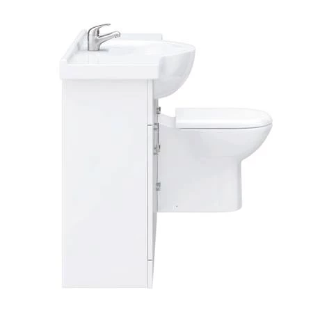 Cove 1520mm Vanity Unit Bathroom Suite (High Gloss White - Depth 330mm) 6 Cove 1520mm Vanity Unit Bathroom Suite (High Gloss White - Depth 330mm) - Image 6