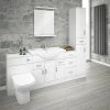 Cove 2020mm Bathroom Furniture Pack (High Gloss White - Depth 330mm)
