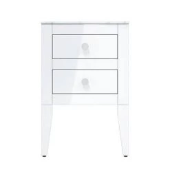 Crosswater Canvass White Gloss 485mm Double Drawer Unit with Carrara Marble Effect Worktop 5 Crosswater Canvass White Gloss 485mm Double Drawer Unit with Carrara Marble Effect Worktop -White Bathroom Furniture Shop CV485WLWG D2 460