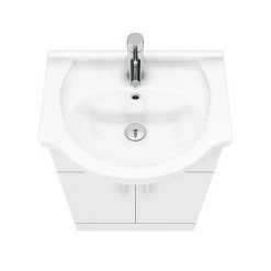 Cove White 550mm Vanity Unit (Flat Packed) 10 Cove White 550mm Vanity Unit (Flat Packed) -White Bathroom Furniture Shop CV550 D4 460 1