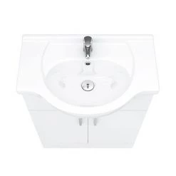 Cove White 650mm Vanity Unit (Flat Packed) 6 Cove White 650mm Vanity Unit (Flat Packed) -White Bathroom Furniture Shop CV650FP d2 460