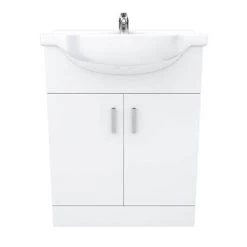 Cove White 650mm Vanity Unit (Flat Packed) 7 Cove White 650mm Vanity Unit (Flat Packed) -White Bathroom Furniture Shop CV650FP d3 460