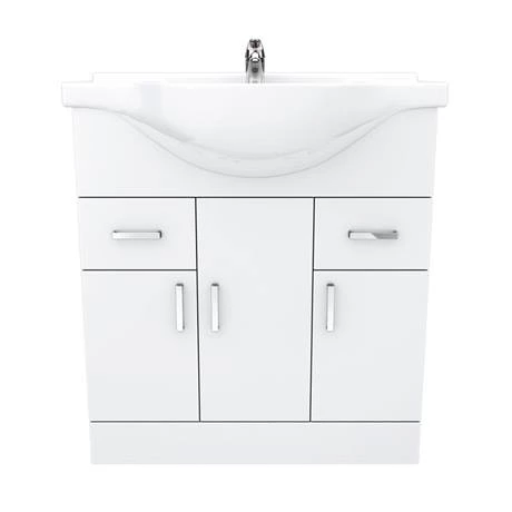 Cove White 750mm Vanity Unit 6 Cove White 750mm Vanity Unit - Image 6