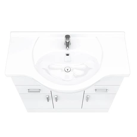 Cove White 850mm Vanity Unit 5 Cove White 850mm Vanity Unit - Image 5