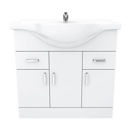 Cove White 850mm Vanity Unit 6 Cove White 850mm Vanity Unit - Image 6