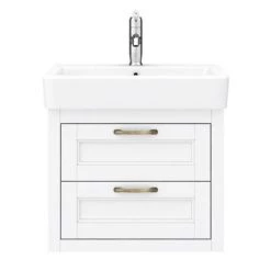 Chatsworth Traditional White 560mm 2 Drawer Wall Hung Vanity -White Bathroom Furniture Shop CWH560WHT2D n d4 460