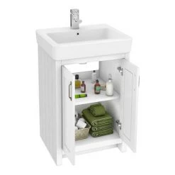 Chatsworth Traditional White Double Basin Vanity + Cupboard Combination Unit 9 Chatsworth Traditional White Double Basin Vanity + Cupboard Combination Unit -White Bathroom Furniture Shop CWHT142PK nw d3 460