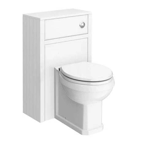 Chatsworth White Marble 610mm Traditional White Vanity Unit + Toilet Package 3 Chatsworth White Marble 610mm Traditional White Vanity Unit + Toilet Package - Image 3