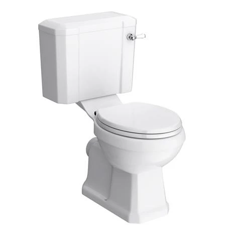 Chatsworth White Cloakroom Suite (Wall Hung Vanity Unit + Close Coupled Toilet) 3 Chatsworth White Cloakroom Suite (Wall Hung Vanity Unit + Close Coupled Toilet) - Image 3