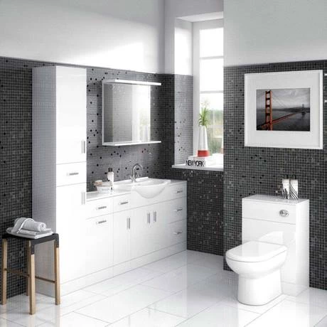 Cove 500mm BTW Toilet Unit inc. Cistern + Soft Close Seat (Depth 300mm) 2 Cove 500mm BTW Toilet Unit inc. Cistern + Soft Close Seat (Depth 300mm) - Image 2
