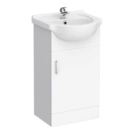 Cove White 450mm Small Vanity Unit 1 Cove White 450mm Small Vanity Unit