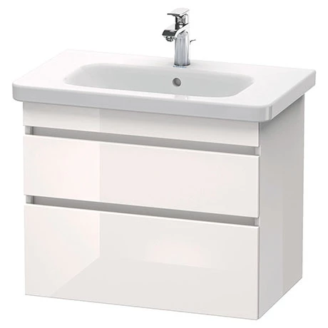 Duravit DuraStyle 800mm 2-Drawer Wall Mounted Vanity Unit - White High Gloss 1 Duravit DuraStyle 800mm 2-Drawer Wall Mounted Vanity Unit - White High Gloss