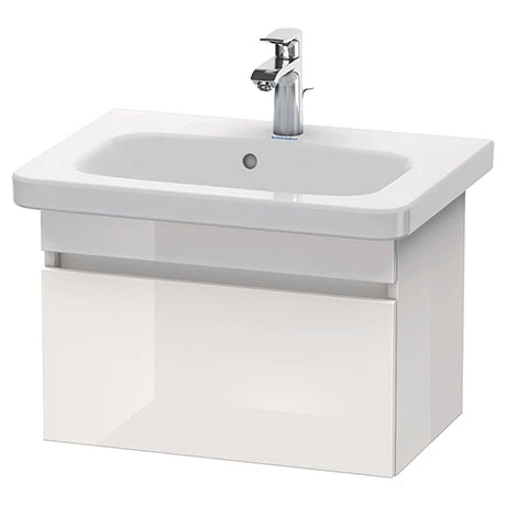 Duravit DuraStyle 635mm 1-Drawer Wall Mounted Vanity Unit - White High Gloss 1 Duravit DuraStyle 635mm 1-Drawer Wall Mounted Vanity Unit - White High Gloss