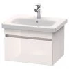 Duravit DuraStyle 650mm 1-Drawer Wall Mounted Vanity Unit - White High Gloss