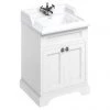 Burlington 65 2-Door Vanity Unit & Classic Basin - Matt White