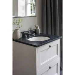 Burlington 65 2-Drawer Vanity Unit & Minerva Worktop with Basin - Matt White 6 Burlington 65 2-Drawer Vanity Unit & Minerva Worktop with Basin - Matt White -White Bathroom Furniture Shop FF9O BC66 D1 460
