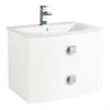 Hudson Reed Sarenna 700mm Wall Hung Cabinet & Basin - White