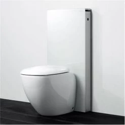 Geberit - Monolith WC Unit & Cistern for Floorstanding WC's - White/Aluminium