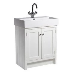 Roper Rhodes Hampton 700mm Countertop Unit & Basin - Chalk White