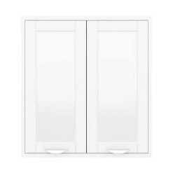 Keswick White 600mm Traditional Wall Hung 2 Door Mirror Cabinet 6 Keswick White 600mm Traditional Wall Hung 2 Door Mirror Cabinet -White Bathroom Furniture Shop KES WHT 2DM d2 460