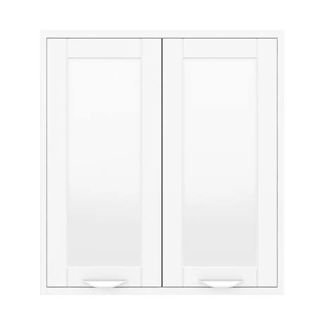 Keswick White 600mm Traditional Wall Hung 2 Door Mirror Cabinet 3 Keswick White 600mm Traditional Wall Hung 2 Door Mirror Cabinet - Image 3
