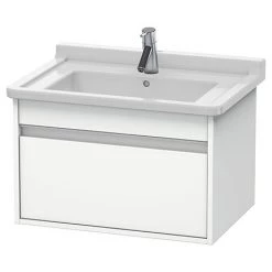 Duravit Ketho 800mm 1-Drawer Wall Mounted Vanity Unit with Starck 3 Basin - White Matt