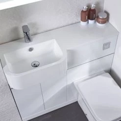 Tavistock Match 1000mm Furniture Run - Gloss White - Left or Right Hand Option 8 Tavistock Match 1000mm Furniture Run - Gloss White - Left or Right Hand Option -White Bathroom Furniture Shop MA1BL MATLW D3 460