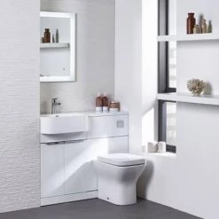Tavistock Match 1000mm Furniture Run - Gloss White - Left or Right Hand Option 9 Tavistock Match 1000mm Furniture Run - Gloss White - Left or Right Hand Option -White Bathroom Furniture Shop MA1BL MATLW D4 460