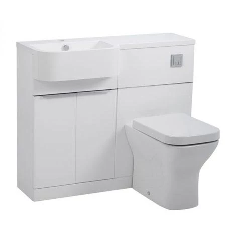 Tavistock Match 1000mm Furniture Run - Gloss White - Left or Right Hand Option 1 Tavistock Match 1000mm Furniture Run - Gloss White - Left or Right Hand Option