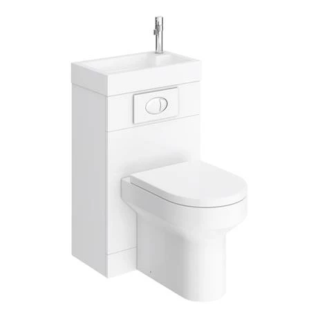 Metro Combined Two-In-One Wash Basin & Toilet (500mm wide x 300mm) 6 Metro Combined Two-In-One Wash Basin & Toilet (500mm wide x 300mm) - Image 6