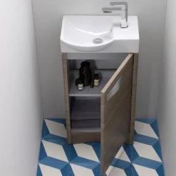 Roper Rhodes Mia 450mm Freestanding Unit - Gloss White -White Bathroom Furniture Shop MIA450DE D2N 460