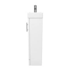 Milan Small Floor Standing Vanity Basin Unit - Gloss White (W400 x D222mm) 11 Milan Small Floor Standing Vanity Basin Unit - Gloss White (W400 x D222mm) -White Bathroom Furniture Shop MILFSGW n d2 460