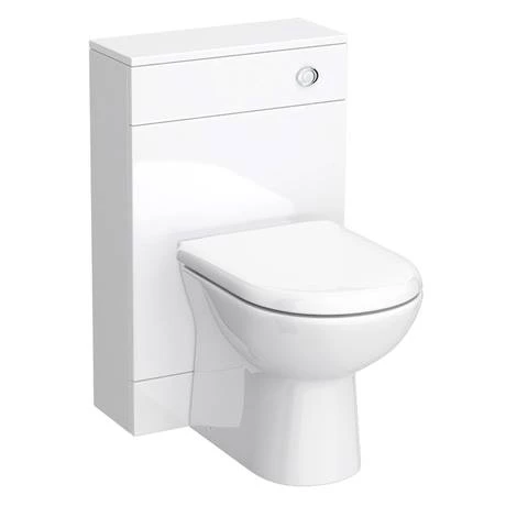 Toreno 1100mm Gloss White Vanity Unit Bathroom Suite - Depth 400/200mm 3 Toreno 1100mm Gloss White Vanity Unit Bathroom Suite - Depth 400/200mm - Image 3