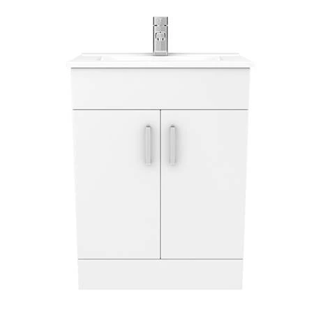 Toreno 1100mm Gloss White Vanity Unit Bathroom Suite - Depth 400/200mm 6 Toreno 1100mm Gloss White Vanity Unit Bathroom Suite - Depth 400/200mm - Image 6