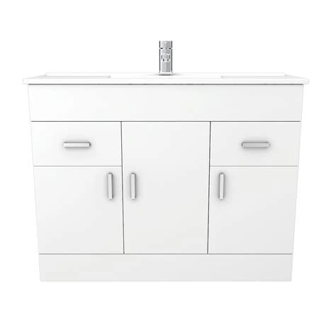 Toreno 1500mm Gloss White Vanity Unit Bathroom Suite - Depth 400/200mm 6 Toreno 1500mm Gloss White Vanity Unit Bathroom Suite - Depth 400/200mm - Image 6